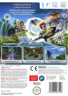 MySims Sky Heroes box cover back